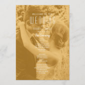 Double Photo Wedding Programm (Vorderseite)