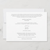 Double Quinceañera Spanische Whimsiktypografie Einladung (Rückseite)