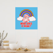 Double Rainbow Santa Claus Poster (Küche)