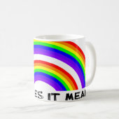 Double Rainbow Tassen-Video Kaffeetasse (VorderseiteRechts)