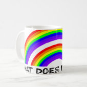 Double Rainbow Tassen-Video Kaffeetasse (Vorderseite Links)
