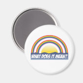 Double Rainbow Was Gemein? Magnet (Vorderseite/Rückseite)