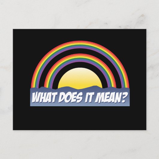 Double Rainbow Was Gemein? Postkarte (Vorderseite)