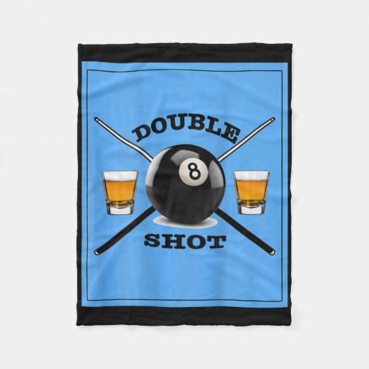 Double Shot 8 Ball Fleecedecke (Vorderseite)