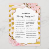 Double Side 2 Baby Shower Game - Beratung| Wer wei Einladung (Vorne/Hinten)