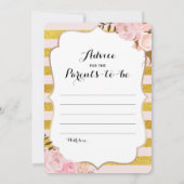 Double Side 2 Baby Shower Game - Beratung| Wer wei Einladung (Rückseite)