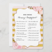 Double Side 2 Baby Shower Game - Beratung| Wer wei Einladung (Vorderseite)