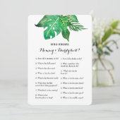 Double Side 2 Baby Shower Game - Beratung| Wer wei Einladung (Stehend Vorderseite)