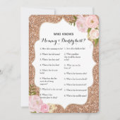 Double Side 2 Baby Shower Game - Beratung| Wer wei Einladung (Vorderseite)