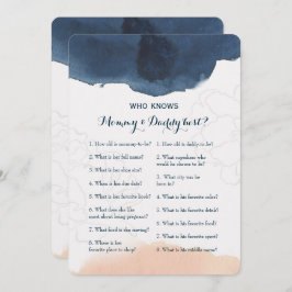 Double Side 2 Baby Shower Game - Beratung| Wer wei Einladung