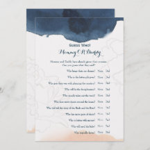 Double Side - Baby Shower Games wünscht | Ratet We