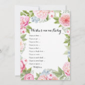 Double Side - Baby Shower Games wünscht | Ratet We Einladung (Rückseite)