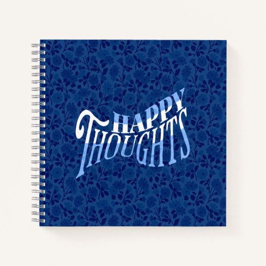 Double Side Journal-Notebook - Blau Notizblock (Vorderseite)