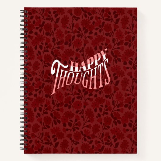 Double Side Journal-Notebook - Red Notizblock (Vorderseite)