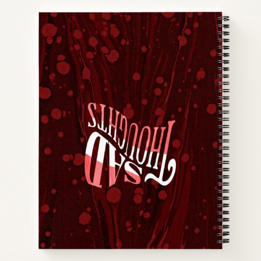 Double Side Journal-Notebook - Red Notizblock (Rückseite)