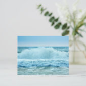 Double Side Ocean Wave Crashcard Postkarte (Stehend Vorderseite)