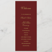 Double-side-Programm Weihnachtskarte Programm (Vorderseite)