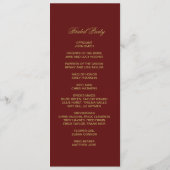 Double-side-Programm Weihnachtskarte Programm (Rückseite)