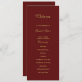 Double-side-Programm Weihnachtskarte Programm (Vorne/Hinten)