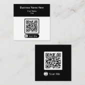 Double Side QR Code Promotional Business Cards Quadratische Visitenkarte (Vorne/Hinten)