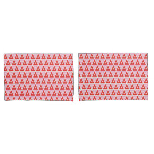 Double-side Retro Pink & Red Christmas Kissenbezug