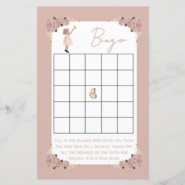 Double sided baby shower games Sugar and Spice (Vorderseite)