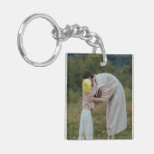 Double Sided Custom Family Photo Schlüsselanhänger (Vorderseite links)