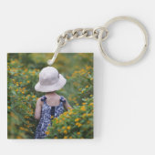 Double Sided Custom Family Photo Schlüsselanhänger (Rückseite)