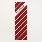 Double Sided, Floral & Diagonal Stripes Yogamatte (Rückseite)