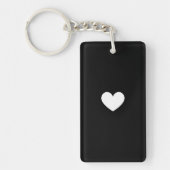Double-Sided Keychain with Heart Accent Schlüsselanhänger (Vorderseite)