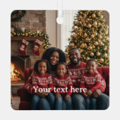 Double sided metal photo ornament for Christmas (Rückseite)