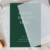 Double-Sided Photo Card for Vellum Wedding Invite Einladung