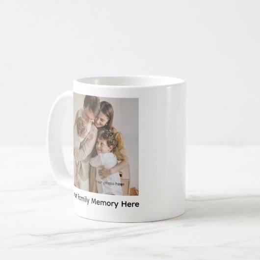 Double Sided Photo/Text Personalized Ceramic Kaffeetasse (Vorderseite Links)