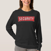 Double Sided Print Womens Security Long Sleeve T-Shirt (Vorderseite)