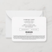 Double-Sided Small Business Packaging Insert  Mitteilungskarte (Rückseite)