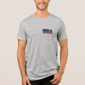 Double-Sided USA Memorial Day Patriotic Tri-Blend Shirt (Vorderseite)