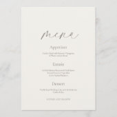 Double-Sided Wedding Menu & Thank You Card Einladung (Vorderseite)