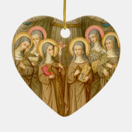 Double SIx Poor Clare Saints (SAU 027) Keramikornament (Hinten)