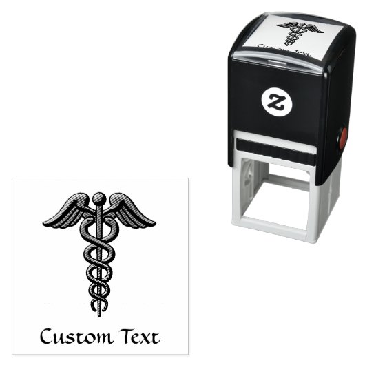 Double Snake Caduceus Permastempel (Beispiel)