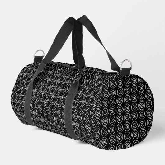 Double Spiral Celtic Pattern Duffle Bag (Linke Seite)