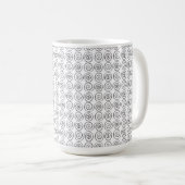 Double Spiral Celtic Pattern Kaffeetasse (VorderseiteRechts)
