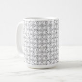 Double Spiral Celtic Pattern Kaffeetasse (Vorderseite Links)