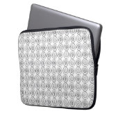 Double Spiral Celtic Pattern Laptopschutzhülle (Vorderseite Links)