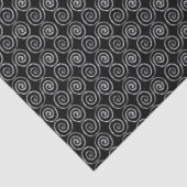 Double Spiral Celtic Pattern Seidenpapier (Detail)