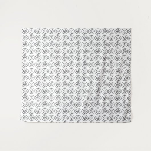 Double Spiral Celtic Pattern Wandteppich (Vorderseite (Horizontal))