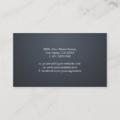 Double Spiral Nautilus Muschel Visitenkarte (Rückseite)