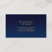 Double Spiral Symbol der Balance - Goldene Textur Visitenkarte (Rückseite)