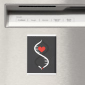 Double Spiral with Heart  Magnet (In Situ (Geschirrspüler))