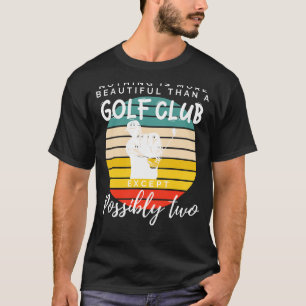 Double Swing Elegante: Golf Club Spaß T-Shirt für