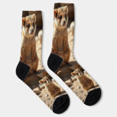 "Double the Cuteness: Aussie Quokka Twins" Socken (Rechts)
